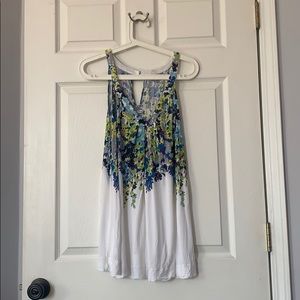 American Eagle Floral Sleeveless Shirt XL